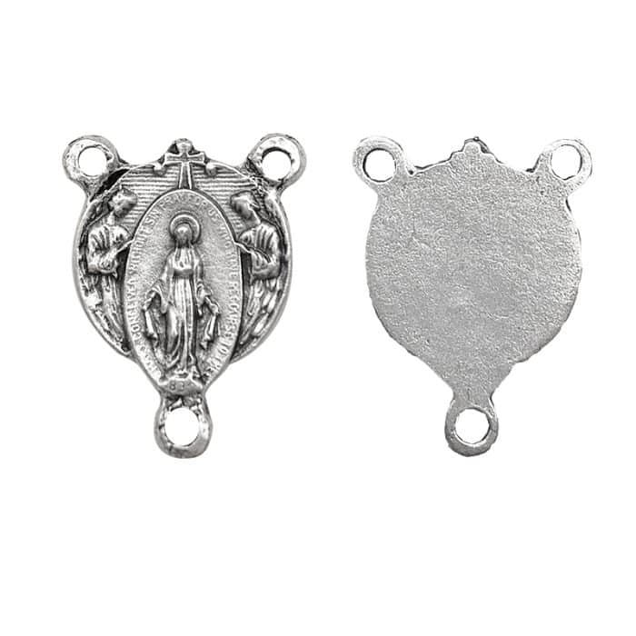 DIY三通-无染原罪与天使-锌合金-1.3cm Catholic religious art