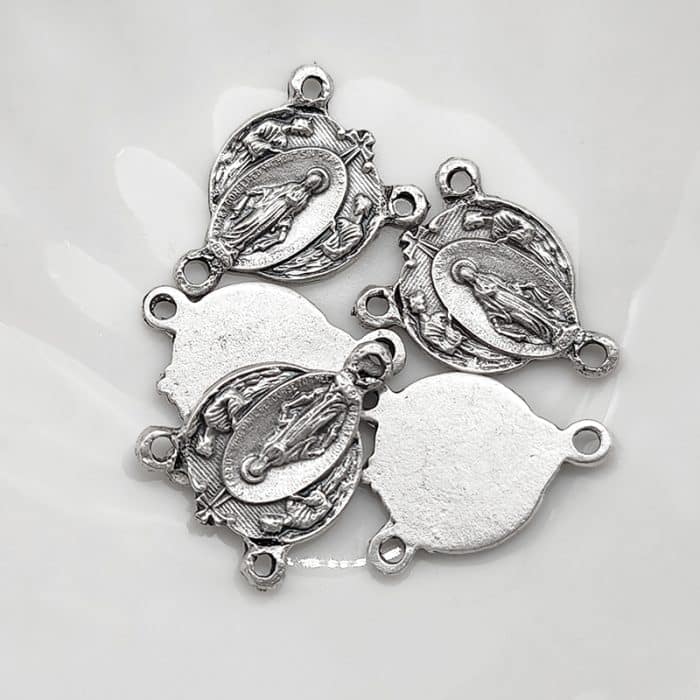 DIY三通-无染原罪与天使-锌合金-1.3cm Catholic religious art