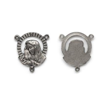 DIY三通-七苦圣母-锌合金-1.6cm