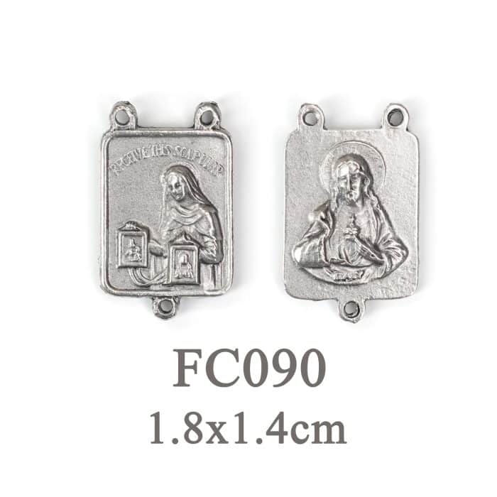 DIY三通-加尔默罗-锌合金-1.8cm Catholic religious art