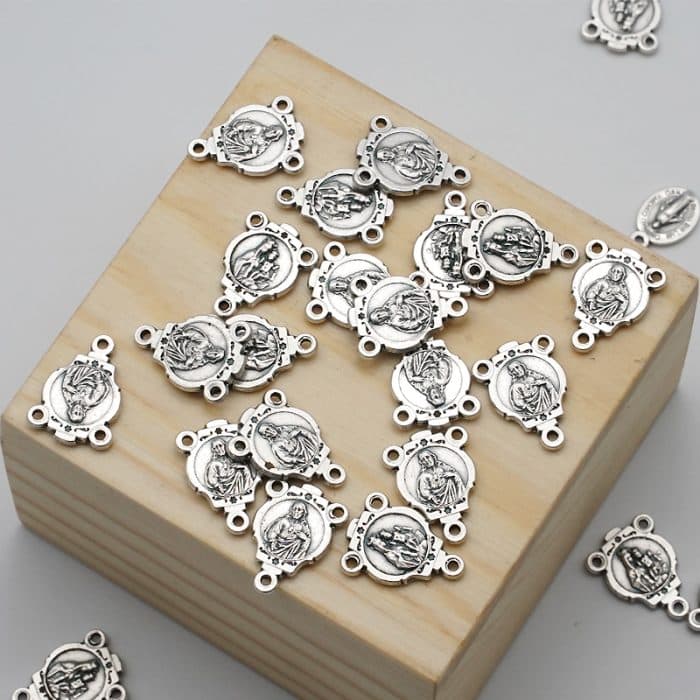 DIY三通-圣衣-椭圆异形设计-锌合金-1.0cm Catholic religious art