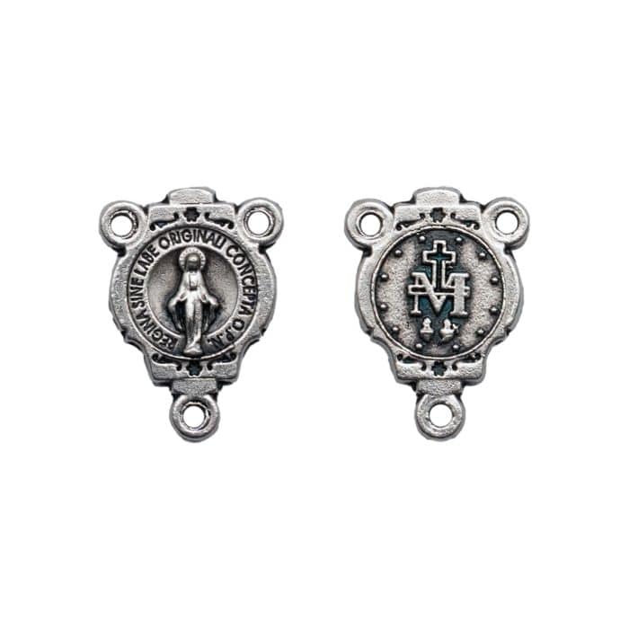 DIY三通-圣母显灵-椭圆异形设计-锌合金-1.0cm Catholic religious art