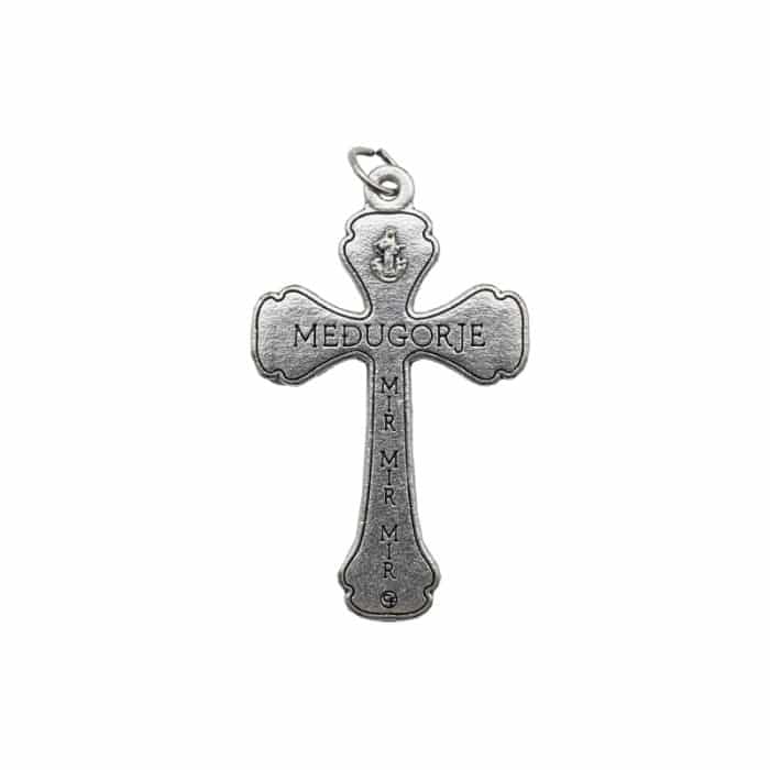 DIY十字架-默主哥耶和平-锌合金-3.9x2.7cm Catholic religious art