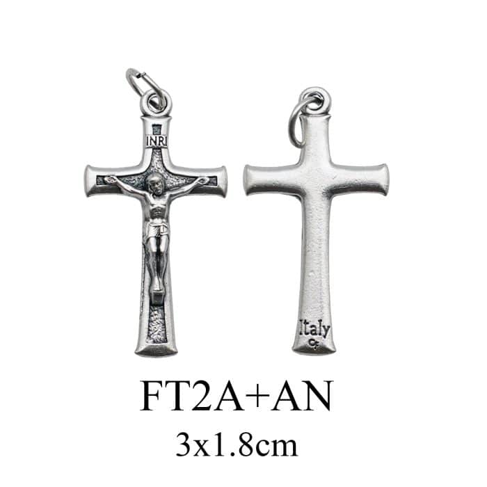 DIY十字架-沙面背景-锌合金-3cm Catholic religious art