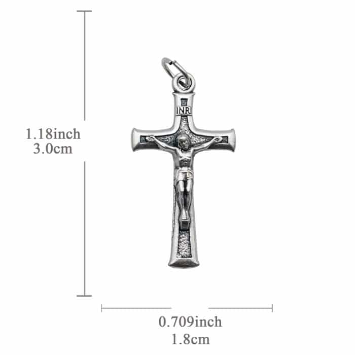 DIY十字架-沙面背景-锌合金-3cm Catholic religious art