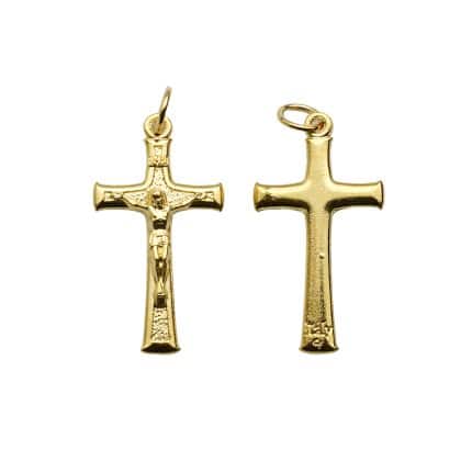 DIY十字架-锌合金-金色-3cm