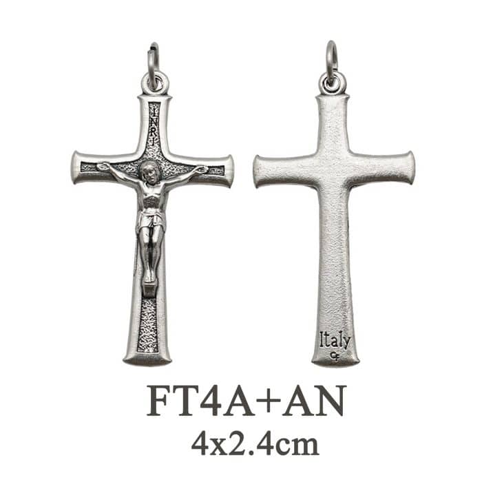 DIY十字架-沙面背景-锌合金-4cm Catholic religious art