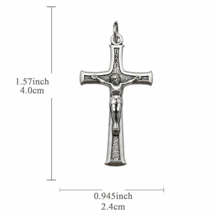 DIY十字架-沙面背景-锌合金-4cm Catholic religious art