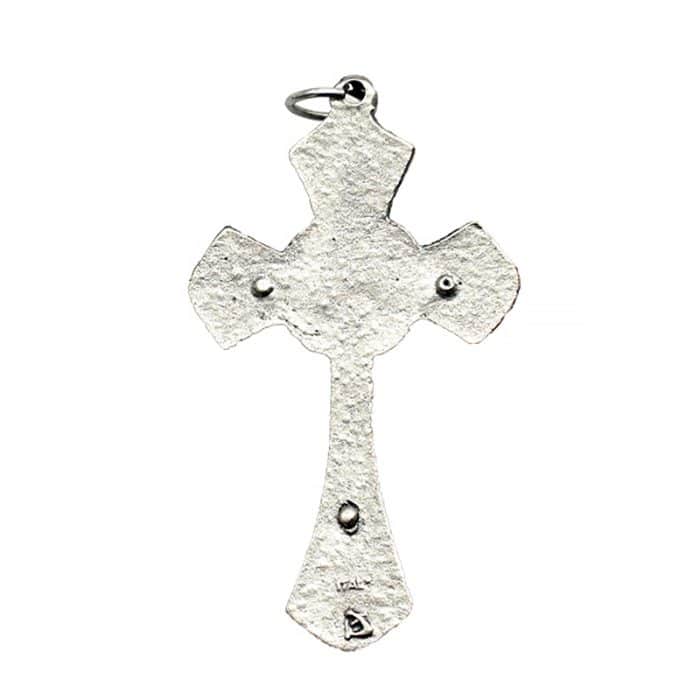 DIY十字架-锌合金蓝珐琅-4.3x2.8cm Catholic religious art