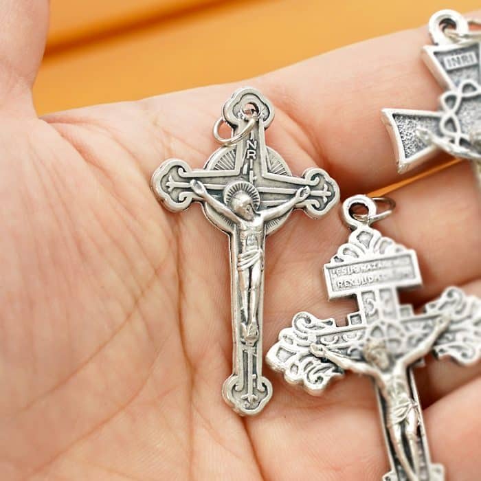 DIY十字架-锌合金-4.6x2.8cm Catholic religious art