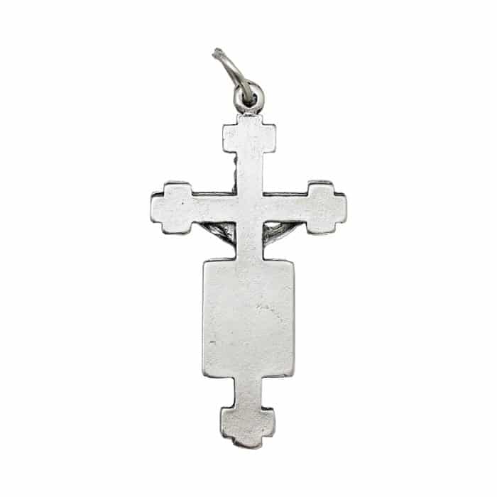 DIY十字架-东方礼十字架带天使-锌合金-3.6x2.2cm Catholic religious art