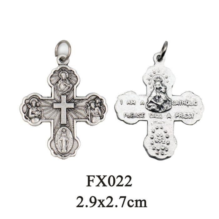 DIY十字架-加尔默罗-锌合金-2.9x2cm Catholic religious art