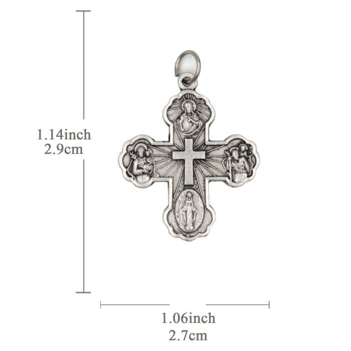 DIY十字架-加尔默罗-锌合金-2.9x2cm Catholic religious art