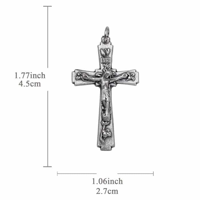 DIY十字架-锌合金-4.5x2.6cm Catholic religious art