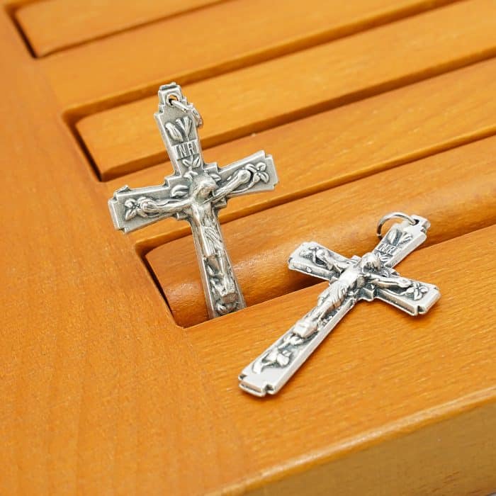 DIY十字架-锌合金-4.5x2.6cm Catholic religious art