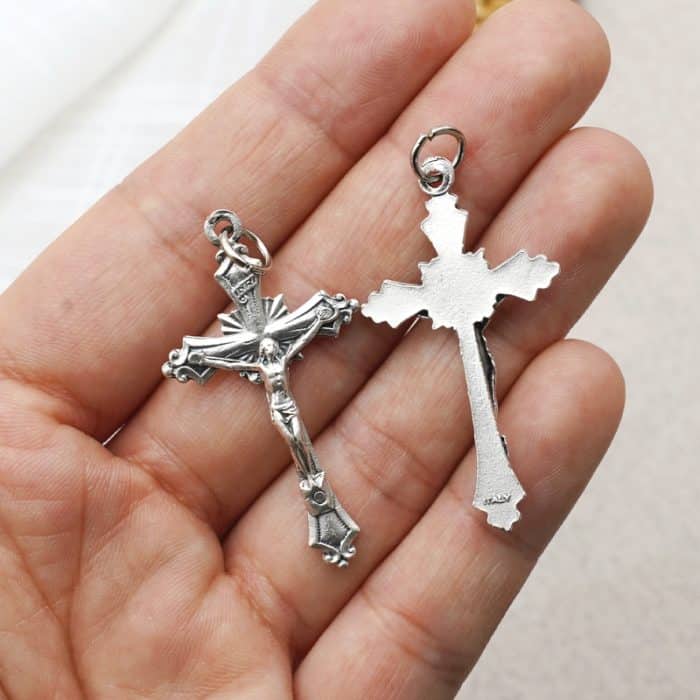 DIY十字架-锌合金-3.9x2cm Catholic religious art