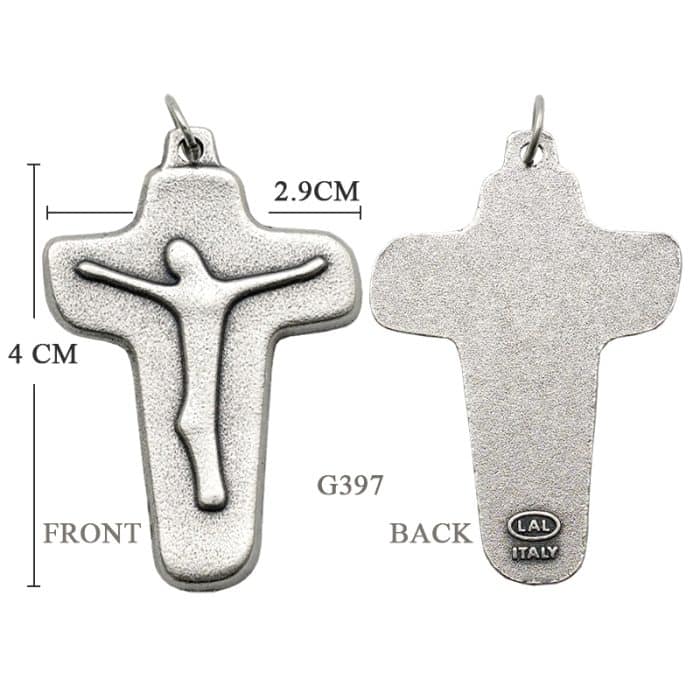 DIY十字架-风格化-锌合金-4x2.6cm Catholic religious art