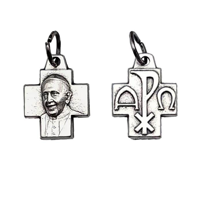 DIY十字架-教宗方济各-锌合金-1.2cm Catholic religious art