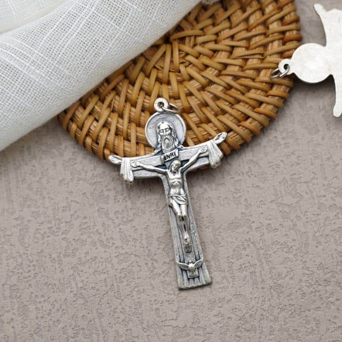 DIY十字架-圣三-锌合金-5.5cm Catholic religious art