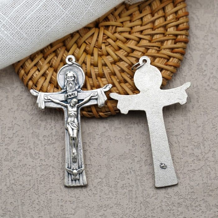 DIY十字架-圣三-锌合金-5.5cm Catholic religious art