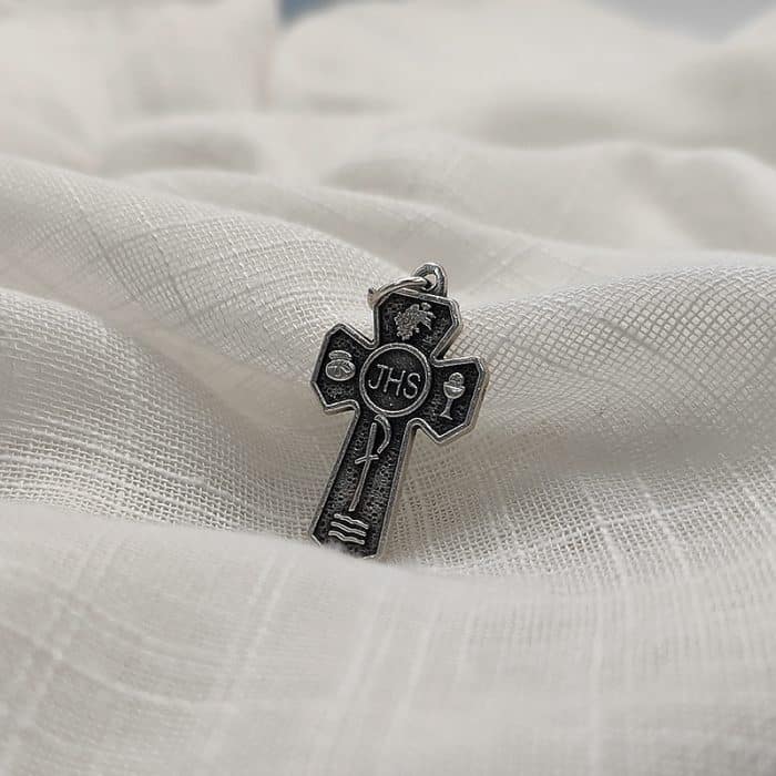 DIY十字架-JHS-锌合金-2.8x1.8cm Catholic religious art