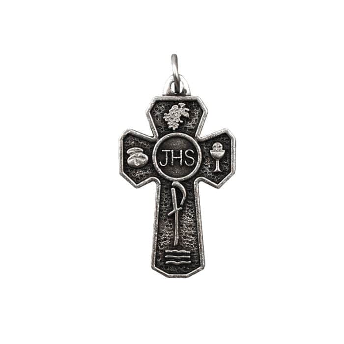 DIY十字架-JHS-锌合金-4.5x2.8cm Catholic religious art