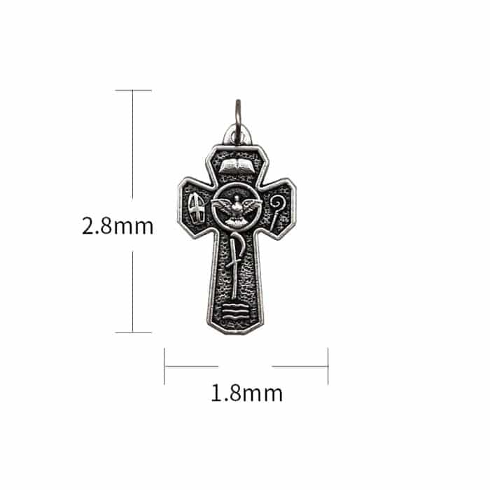 DIY十字架-圣神-锌合金-2.8x1.8cm Catholic religious art