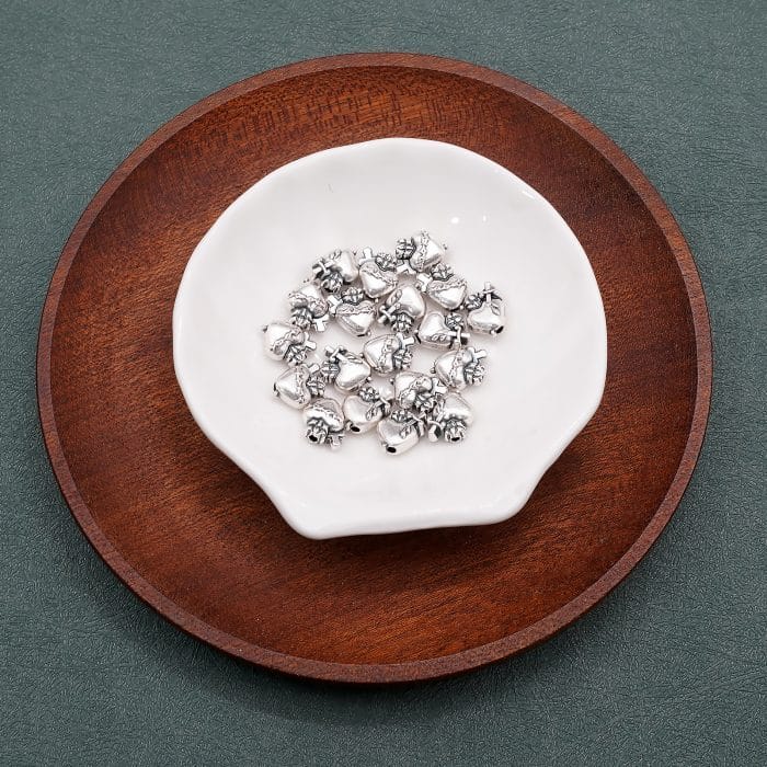 DIY珠子-圣心-心形-锌合金-0.95cm-10颗/包 Catholic religious art