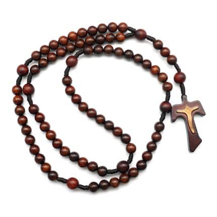 花冠经念珠-方济各会紫檀8MM紫檀_方济各会紫檀