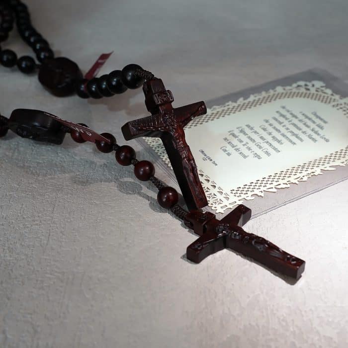 玫瑰念珠-印度小叶紫檀-绳编-原创-8/10mm珠 Catholic religious art