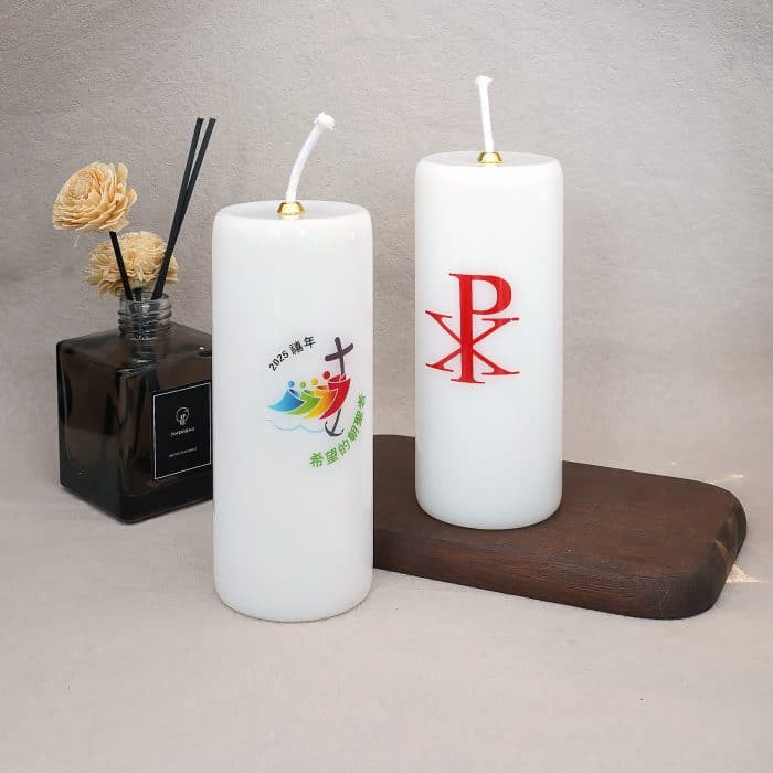 手工白玉酥油灯-2025禧年-直径6.5高14cm Catholic religious art