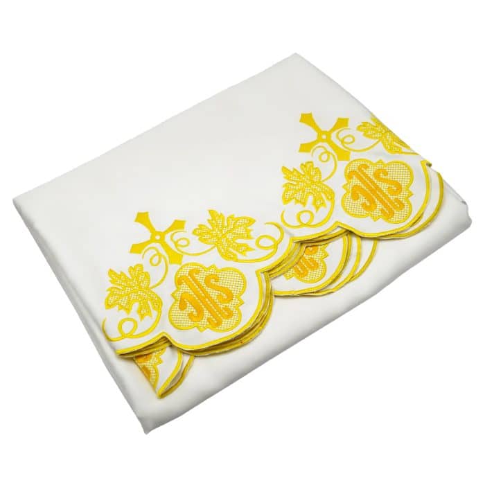 彩色刺绣祭台布-黄色130x300cm Catholic religious art