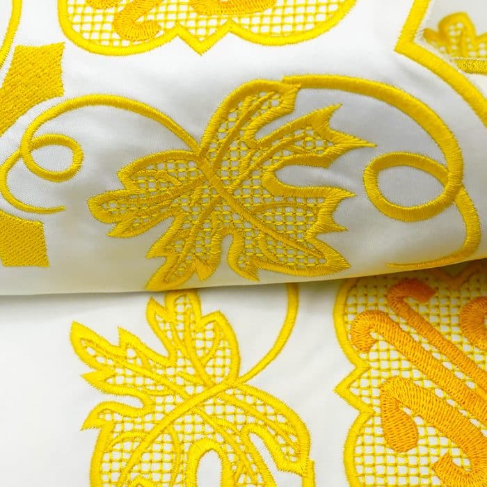 彩色刺绣祭台布-黄色130x300cm Catholic religious art