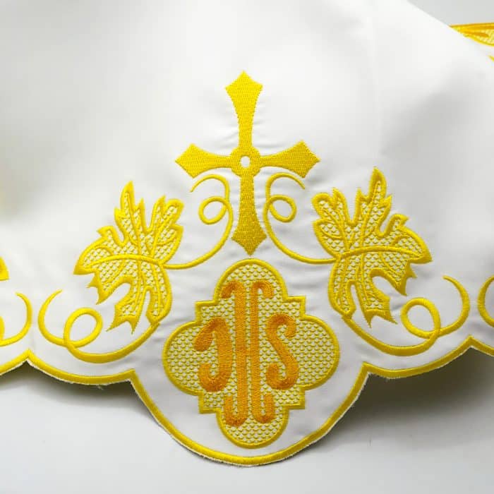 彩色刺绣祭台布-黄色130x300cm Catholic religious art