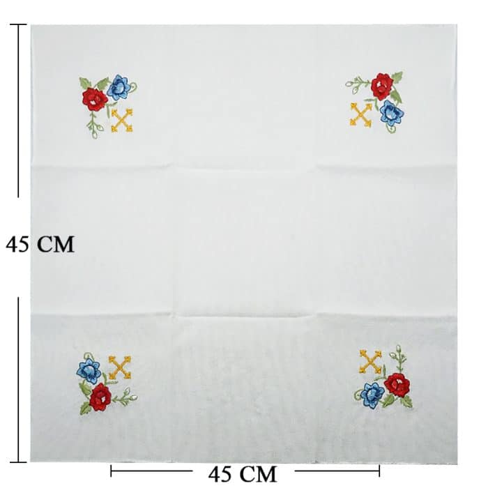 祭台用九折布套装 - IHS + 玫瑰符号 Catholic religious art