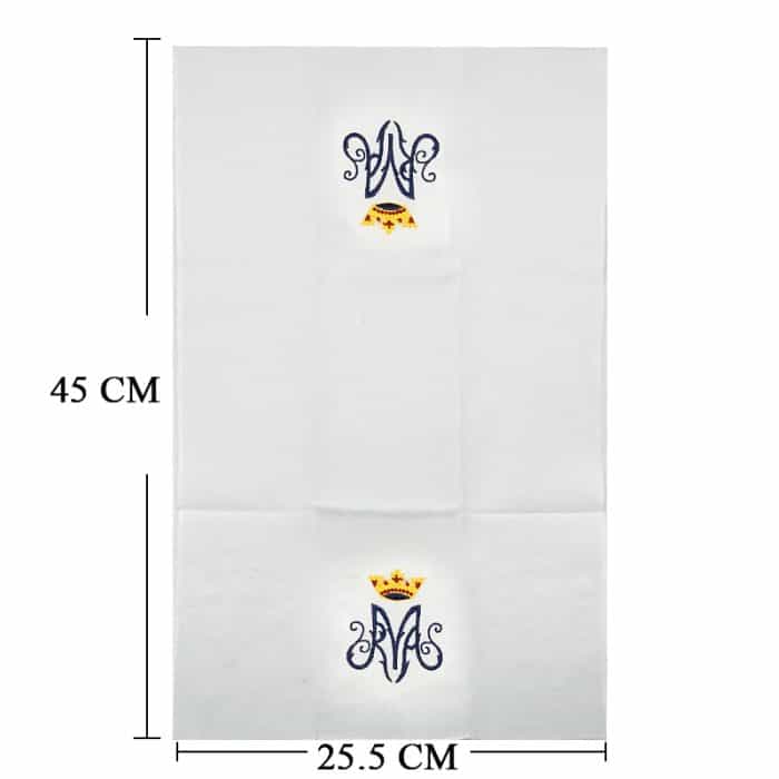 祭台用九折布套装 - 圣母颂符号 Catholic religious art