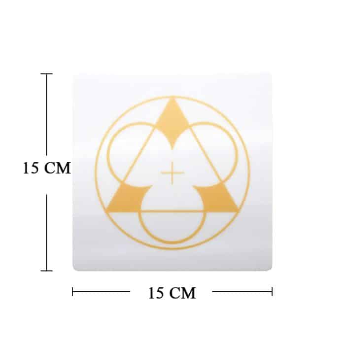 祭台用九折布套装 - 三位一体与十字架符号 Catholic religious art