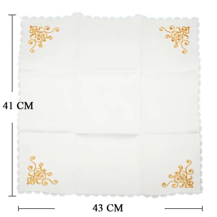 祭台用九折布套装 - 三位一体与十字架符号 Catholic religious art