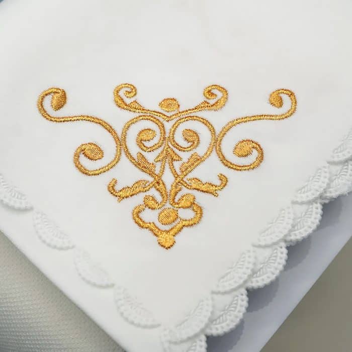 祭台用九折布套装 - 三位一体与十字架符号 Catholic religious art