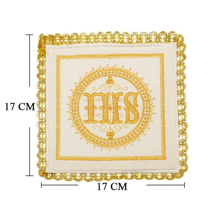 祭台用九折布套装 - IHS符号 Catholic religious art