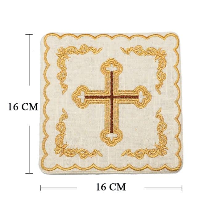 祭台用九折布套装 - 十字架符号 Catholic religious art