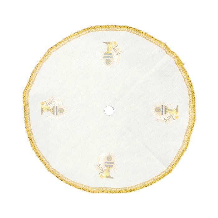 圣体盖-刺绣-葡萄圣爵-直径47.5cm Catholic religious art