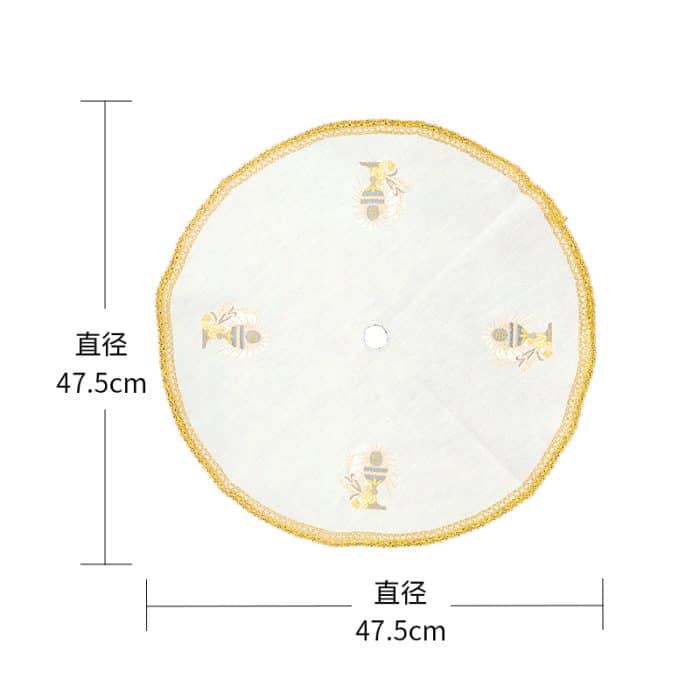 圣体盖-刺绣-葡萄圣爵-直径47.5cm Catholic religious art