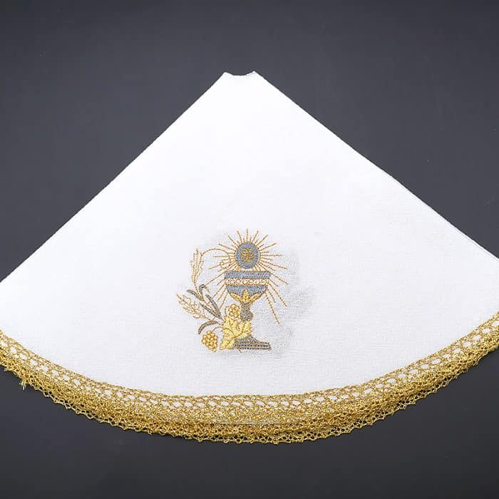 圣体盖-刺绣-葡萄圣爵-直径47.5cm Catholic religious art