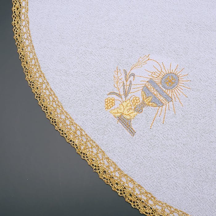 圣体盖-刺绣-葡萄圣爵-直径47.5cm Catholic religious art