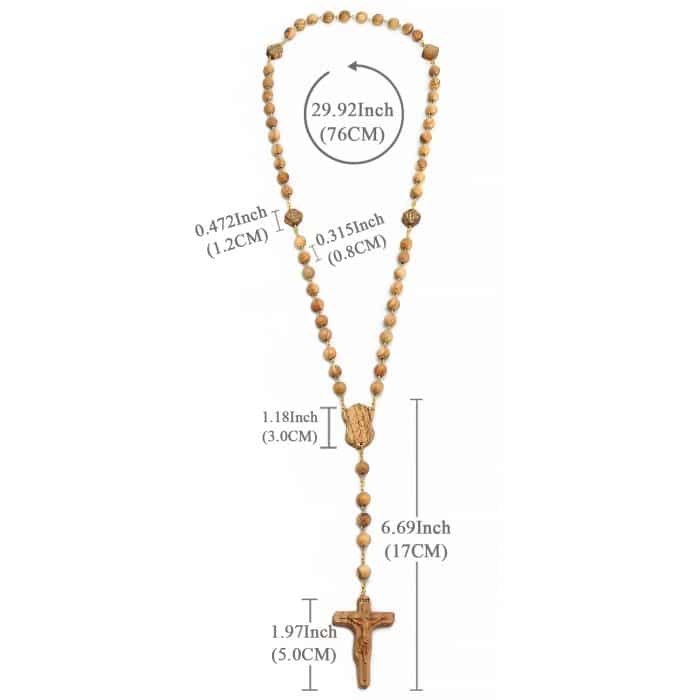 玫瑰念珠-JHS-紫檀木-8mm-JHS链条式 Catholic religious art