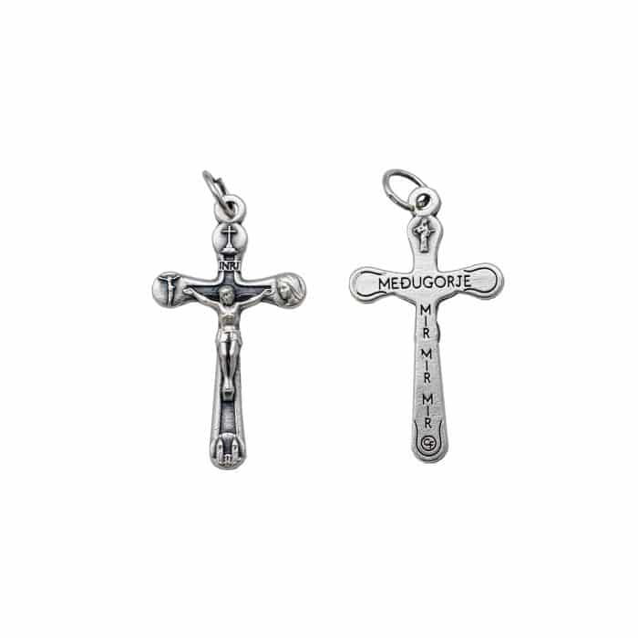 DIY十字架-法蒂玛圣母-锌合金-2.9x1.9cm Catholic religious art