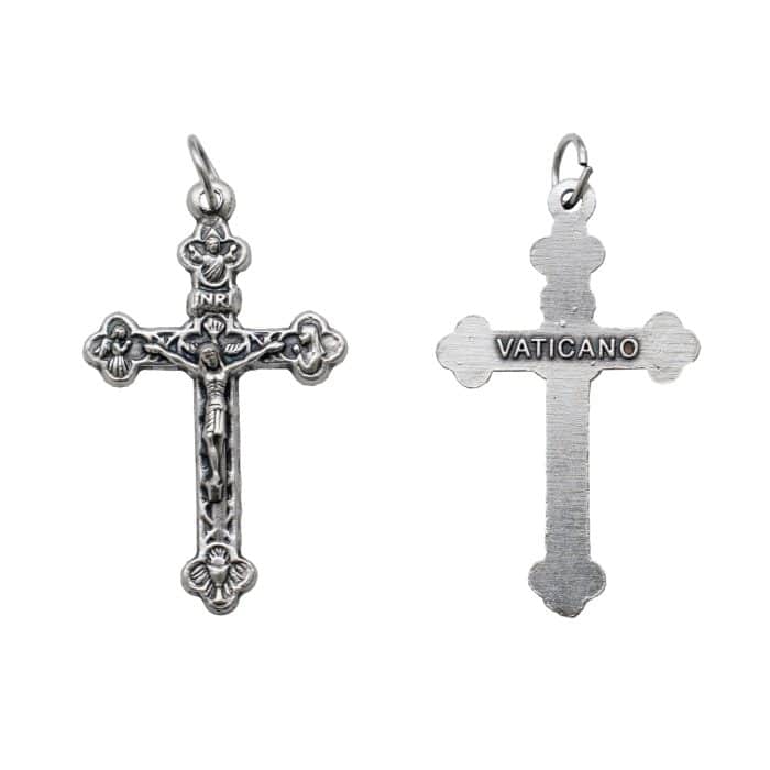 DIY十字架-默主哥耶和平-锌合金-3.7x2.3cm Catholic religious art