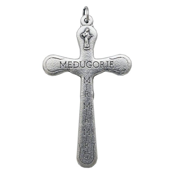 DIY十字架-默主哥耶和平-锌合金-4.9x3.1cm Catholic religious art