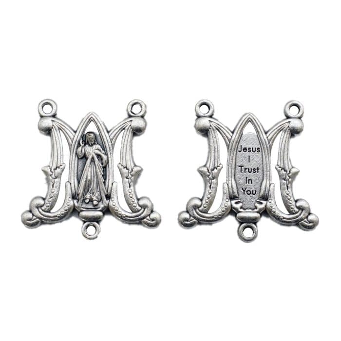 DIY三通-上主慈悲-蝴蝶外形-锌合金-2.6cm Catholic religious art